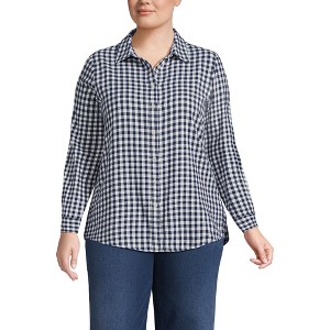 Lands' End Women's Flannel Shirt - 1 of 3