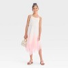 Zenzi Girls' Sleeveless Lace Ombre Dress - Ivory/Blush Pink - 3 of 3
