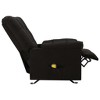 vidaXL Massage Reclining Chair Black Fabric - 4 of 4