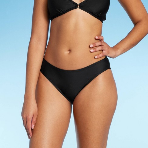 Women's Hipster Medium Coverage Bikini Bottom - Shade & Shore™ Black XS