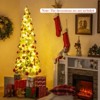 Tangkula Whimsical Christmas Tree Pre-Lit Artificial Holiday Tree w/ Bendable Top - 2 of 4