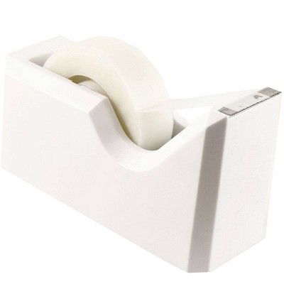 JAM Paper Colorful Desk Tape Dispensers - White