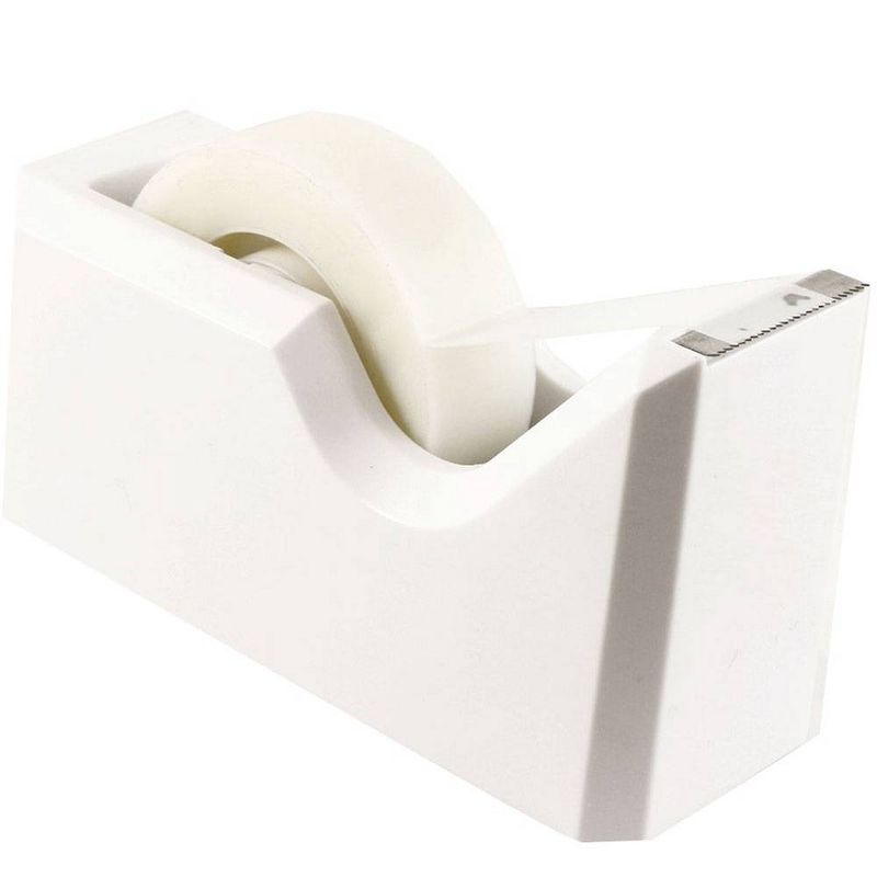 JAM Paper Colorful Desk Tape Dispensers - White, 1 of 7