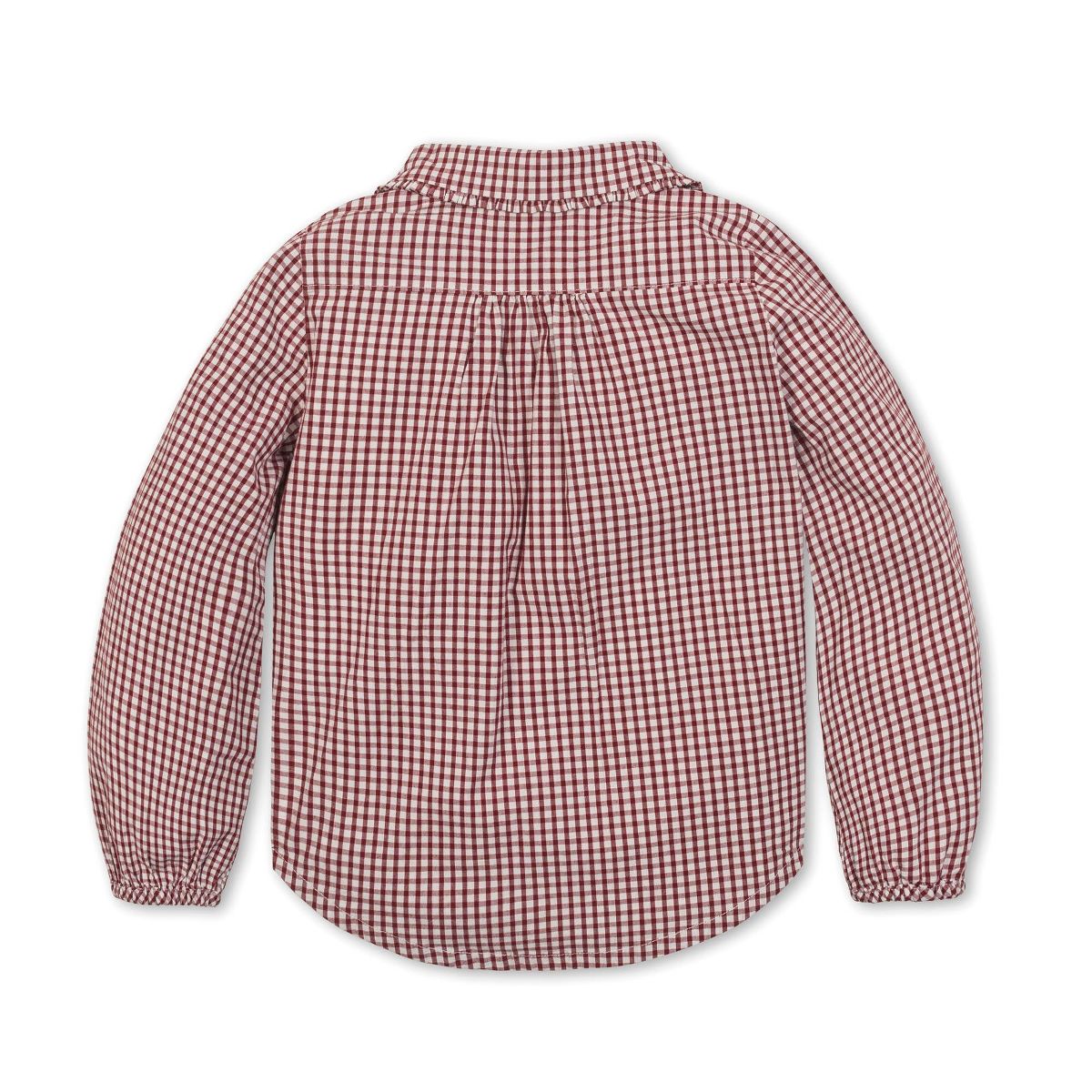 Girls' Organic Button Down Peter Pan Collar Top, Kids - thumbnail 3