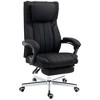 Vinsetto High-Back Vibration Massage Office Chair, Reclining Computer Chair with Footrest, Ergonomic Office Chair with 360 Degree Swivel Wheels, Black - 4 of 4