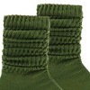 Army Green Slouch Socks the Sock Panda (Women's Sizes, Adult Medium) - Lightweight - 3 of 3