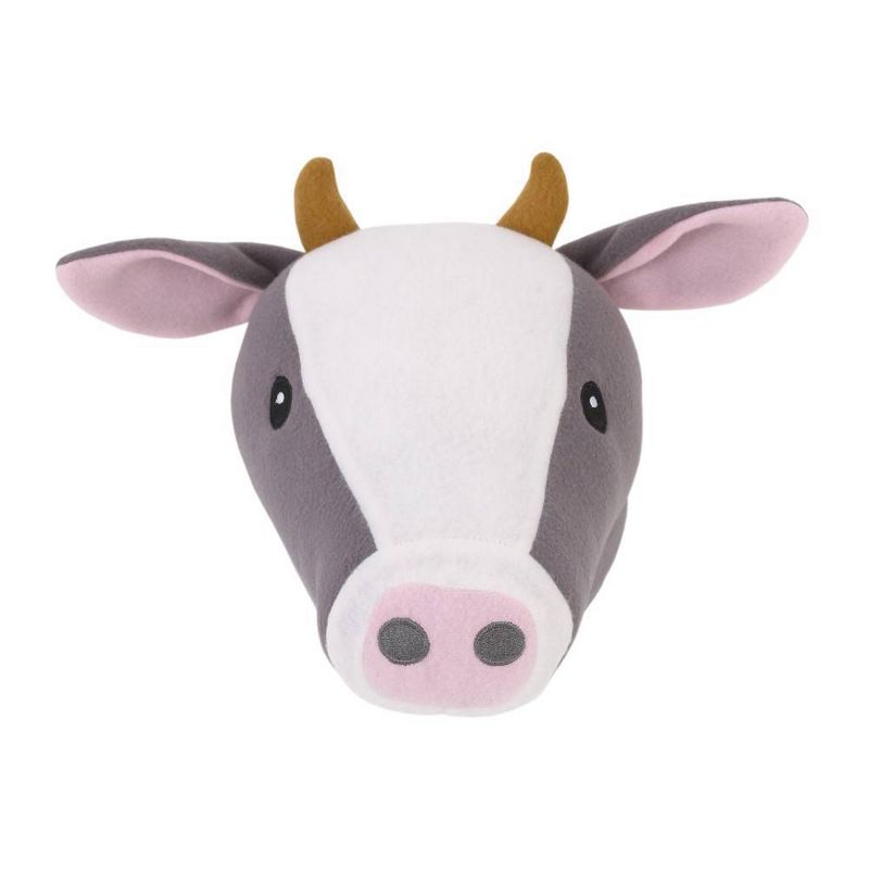 Little Love by NoJo Cow Plush Head Wall Decor, 1 of 7