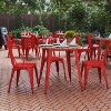 Flash Furniture Declan Commercial Grade Indoor/Outdoor Dining Table, 30" Round All Weather Poly Resin Top with Steel Base - 2 of 4