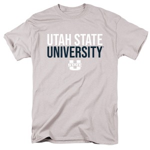 Men's Utah State University Official Stacked T-Shirt - 1 of 4