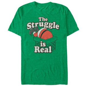 Men's Lost Gods Christmas Santa Struggle is Real T-Shirt - 1 of 3