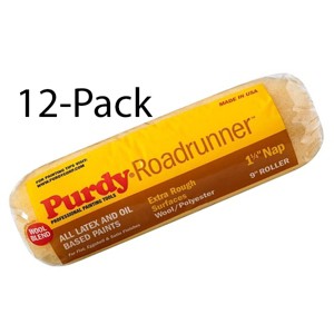 Genuine Purdy 12 Pack Roadrunner 50/50 9" x 1-1/4" Nap Roller Covers 144654097-12PK - 1 of 1