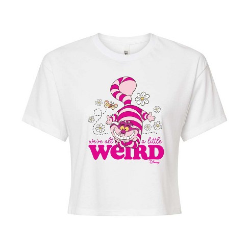 Women's - Disney - Alice In Wonderland Cropped Graphic T-Shirt - image 1 of 4