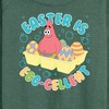 Women's - SpongeBob Squarepants - Easter Is Egg Lightweight French Terry Wide Neck Long Sleeve Shirt - 2 of 4