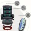 Aghana Digitals Black Electric Massage Recliner with Ottoman, 10 Vibration Points, 5 Modes, Swivel - 4 of 4