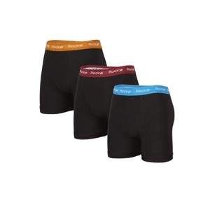 Rocky Men's Boxer Briefs, 3 Pack, Breath-Easy, 95% Cotton Underwear, Tagless - 1 of 4