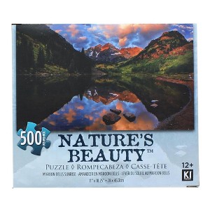 KI Puzzles Sunset Mountains 500 Piece Natures Beauty Jigsaw Puzzle - 1 of 4