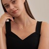 Diamond Necklaces for Wome - HTUTWOO™ Dainty S925 Sterling Silver/ 14K Gold Choker Necklace Simple Silver CZ Jewelry Necklaces - 3 of 4