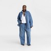 KBB by KAHLANA Women's Long Sleeve 'The Samira Shirt' - Medium Wash - 3 of 3