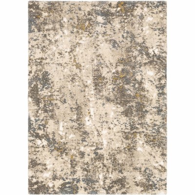 Hauteloom Alabaster Abstract Thick Luxe Rug