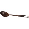 Amco 5-Piece Stainless Steel Cooking Utensil Set, Copper Finish, Includes Kitchen Ladle, Slotted Turner, Skimmer, Solid Spoons, 14" w/ Hanging Holes - 4 of 4