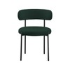 Meridian Furniture,Beacon Green Boucle Fabric Dining Chair, Set of 2 - 3 of 4