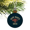 Saint Mary's College Gaels Logo Mini Small Tiny Wood Christmas Tree Holiday Ornament - 3 of 4