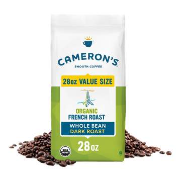 Cameron's Organic French Dark Roast Whole Bean Coffee - 28oz