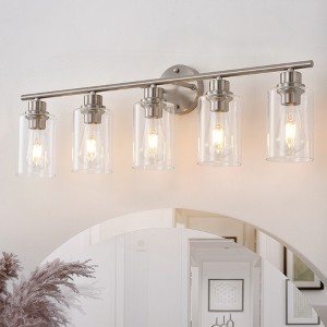 BAOURE Modern Vanity Light, Bathroom Light Fixtures for Expansive Bathrooms, Wall Lamp with Clear Glass for Mirror, Living Room - 1 of 4