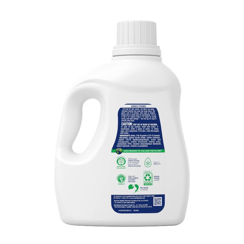 Arm Hammer Sensitive Liquid Laundry Detergent - Free & Clear, 3 of 12