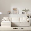 AENKYO Corner Sofa Upholstered Furniture, Sofa 4-Seater, Sofa with Footrest, L-Shape Couch, Sofa Bed for Living Room - 2 of 4
