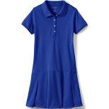 Lands' End School Uniform Girls Short Sleeve Mesh Polo Dress