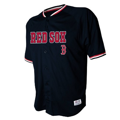 red sox button down jersey