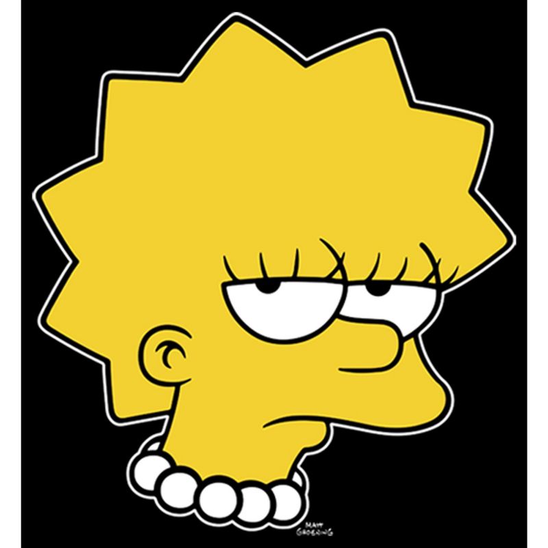 Men's The Simpsons Unamused Lisa Sweatshirt, 2 of 5