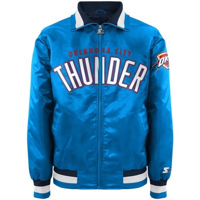 STARTER Mens Oklahoma City Thunder Varsity Jacket, Blue, X-Large (Regular)