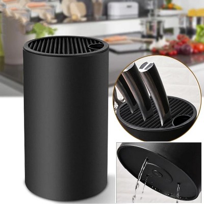 LunaLulinlk Knife Holder Block Kitchen Utensil Holder for Countertop,12 Slots Without Knives Storage Organizer