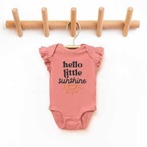 The Juniper Shop Hello Little Sunshine Baby Flutter Sleeve Bodysuit - 1 of 2