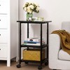 VASAGLE Industrial Printer Stand, 3-Tier Machine Cart with Wheels and Adjustable Table Top, Heavy Duty Storage Rack - 2 of 4