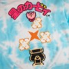 Kirby Pixel Art Front and Back Puff Logo on Splatter Wash Sweatshirt - 3 of 4