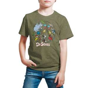 Boys' - Dr. Seuss - Book Characters Short Sleeve Graphic T-Shirt - 1 of 4