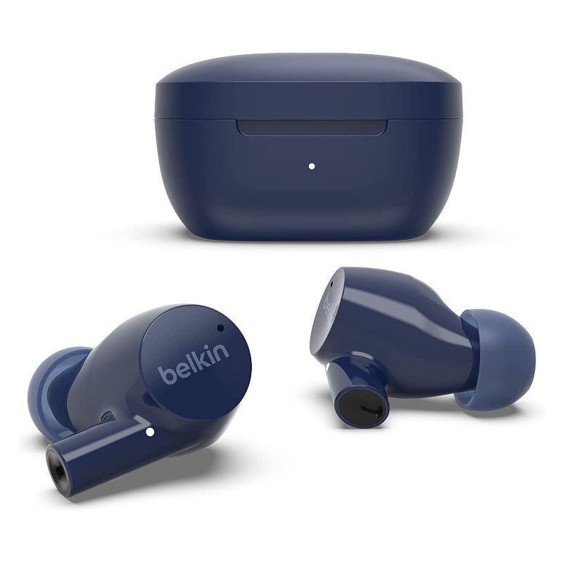 Belkin SoundForm Rise True Wireless Earbuds Bluetooth 5.2 Earphones Wireless Charging IPX5 Sweat and Water Resistant with Deep Bass AUC004btBL (Blue), 1 of 8