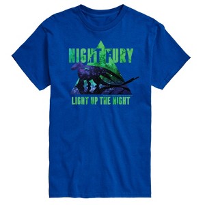 Men's - How to Train Your Dragon - Night Fury Light Up The Night Short Sleeve Graphic T-Shirt - 1 of 4