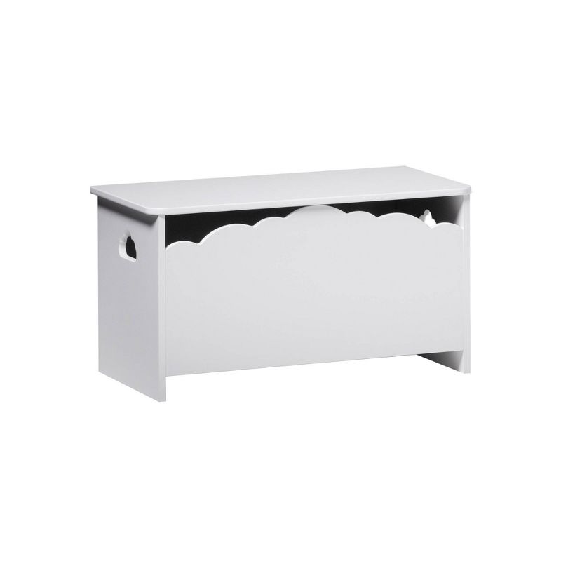 Modern Transitional Clouds Youth Kids&#39; Toy Chest Trunks White - Saracina Home, 5 of 7