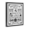 Stupell Industries Vintage Style Bathroom Rules Diagram List Border, 25" x 31" - 3 of 4