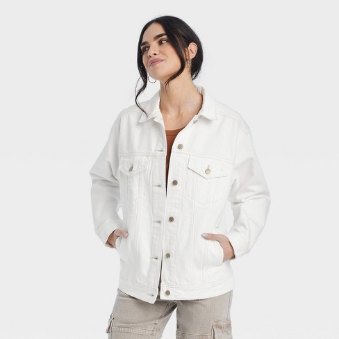 White button cheap up jacket