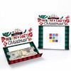 Big Dot of Happiness Christmas Pajamas - Holiday Plaid PJ Party Money And Gift Card Holders - Set of 8 - 2 of 4