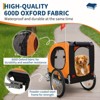 Dog Bike Trailer, 88LBS Dog Cart for Bicycle, Pet Cart Bicycle Carrier for Small and Medium Pets,Easy Folding Cart Frame, Quick Release Wheel - 3 of 4