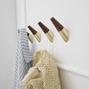 BWE Wood Bathroom Knob Coat Robe/Towel Hook (4-Pack) - 4 of 4