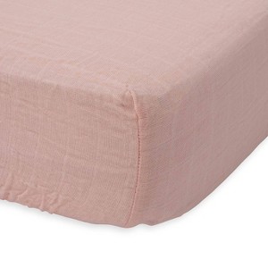 Little Unicorn Cotton Muslin Crib Sheet - 1 of 4