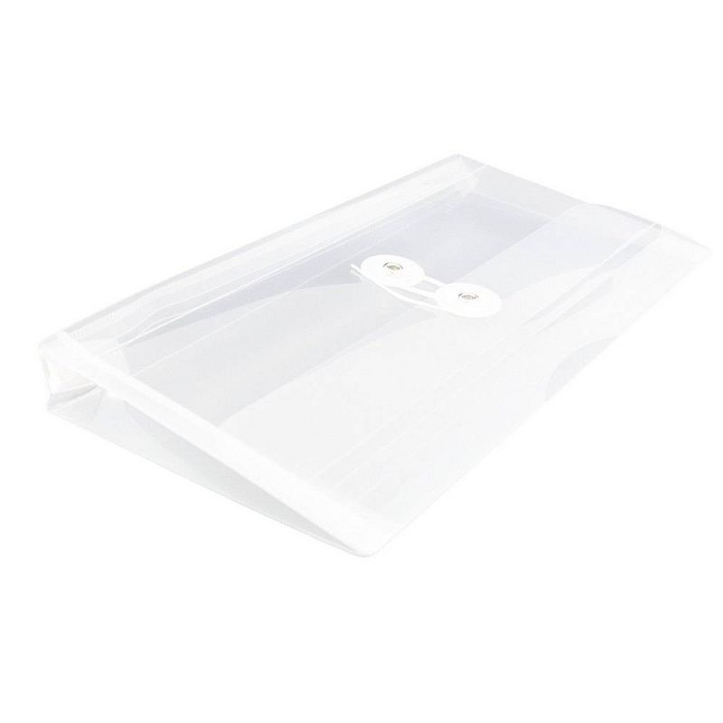 JAM Paper 5 1/4'' x 10'' 12pk Plastic Envelopes with Button and String Tie Closure, 5 of 6