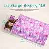 Toddler Sleeping Bag for Kids 55x30 Inch Nap Mat with Removable Pillow,Minky Blanket for Ages 3-7 Roll Up Sleeping Bag Kindergarten Daycare Sleepover - 3 of 4